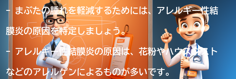 まぶたの腫れを軽減するための対策方法の要点まとめ