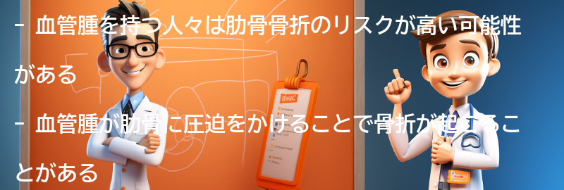 血管腫を持つ人々の肋骨骨折のリスクファクターの要点まとめ