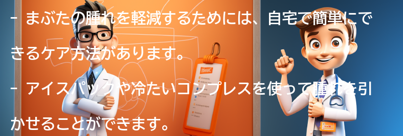 まぶたの腫れを軽減するための自宅でできる簡単なケア方法の要点まとめ