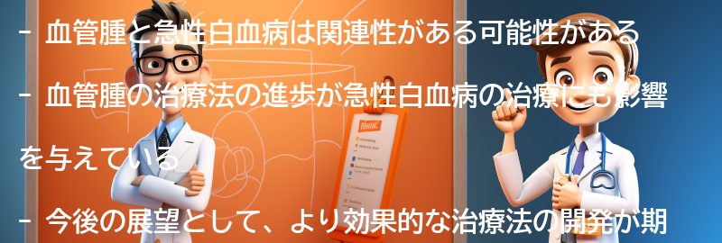 血管腫と急性白血病の治療の進歩と展望の要点まとめ