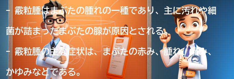 霰粒腫の症状とは？の要点まとめ