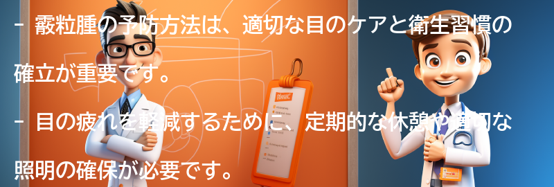 霰粒腫の予防方法とは？の要点まとめ