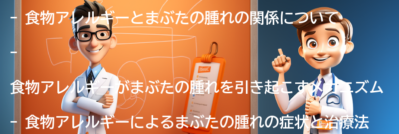 食物アレルギーとまぶたの腫れの関係の要点まとめ