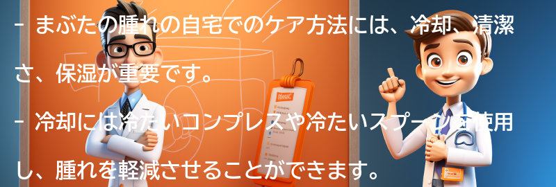 まぶたの腫れの自宅でのケア方法の要点まとめ