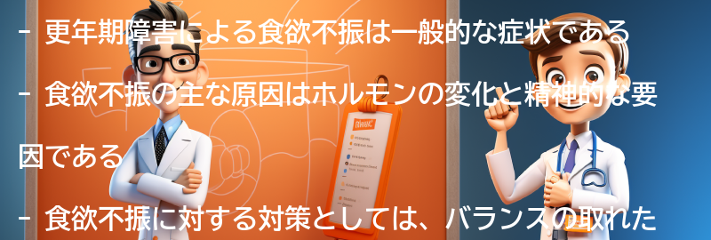 食欲不振の症状と原因の要点まとめ