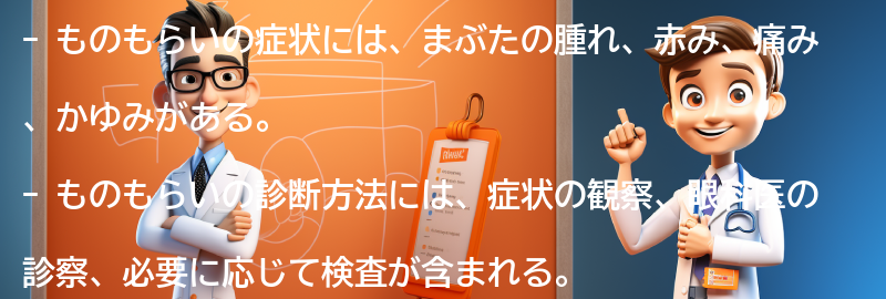 ものもらいの症状と診断方法の要点まとめ