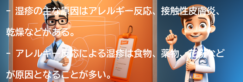 湿疹がでる主な原因とは？の要点まとめ