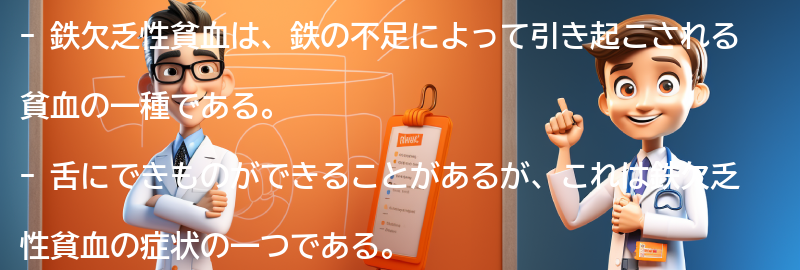 鉄欠乏性貧血の症状とは？の要点まとめ