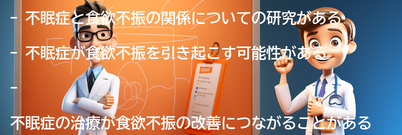 不眠症が食欲不振を引き起こす可能性の要点まとめ