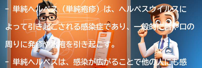 単純ヘルペス（単純疱疹）とは何ですか？の要点まとめ