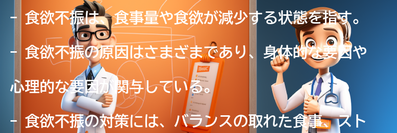 食欲不振とは何か？の要点まとめ