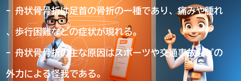 舟状骨骨折の主な症状と原因の要点まとめ