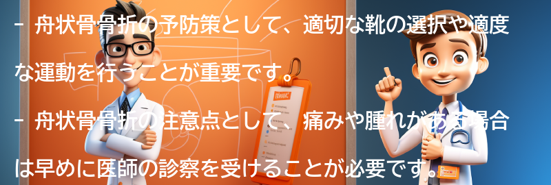 舟状骨骨折の予防策と注意点の要点まとめ