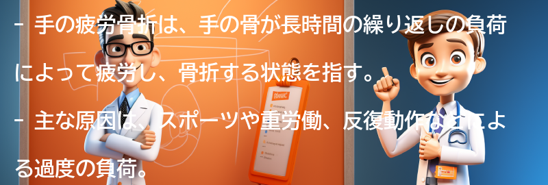 手の疲労骨折とは何ですか？の要点まとめ