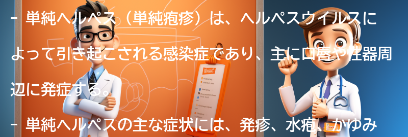 単純ヘルペス（単純疱疹）とは何か？の要点まとめ