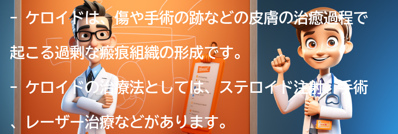 ケロイドの治療法と対処法の要点まとめ