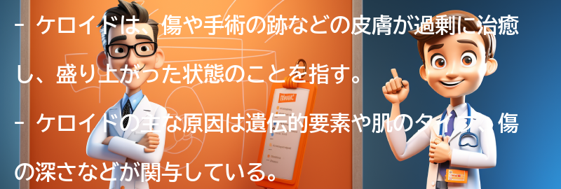 ケロイド予防のための注意点の要点まとめ