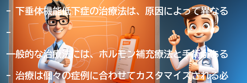 下垂体機能低下症の治療法とは？の要点まとめ