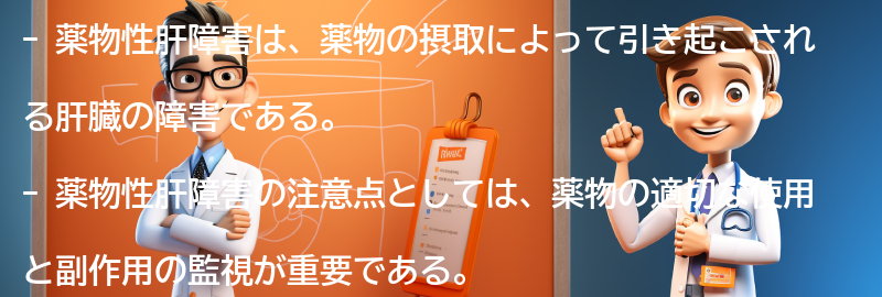 薬物性肝障害の注意点と生活の改善策の要点まとめ