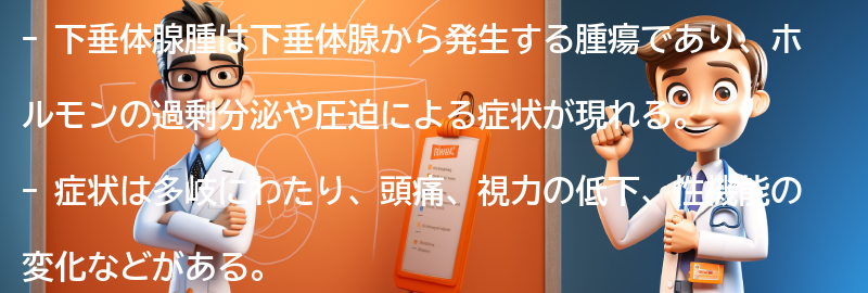 下垂体腺腫の症状とは？の要点まとめ