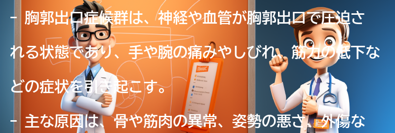 胸郭出口症候群の注意点と自己ケアの方法の要点まとめ