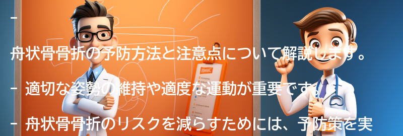 舟状骨骨折の予防方法と注意点の要点まとめ