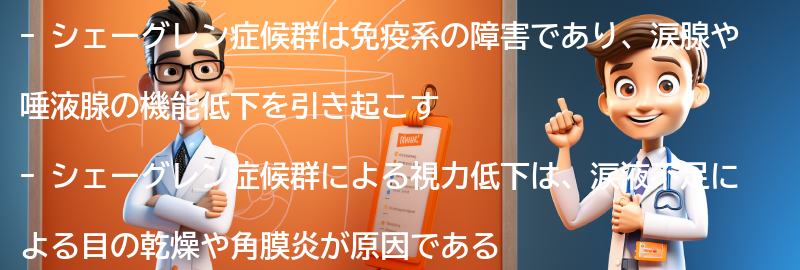 シェーグレン症候群と視力低下の関係の要点まとめ