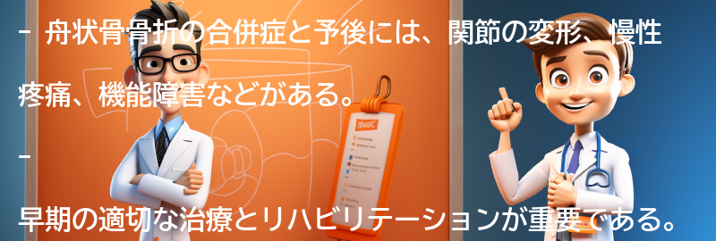 舟状骨骨折の合併症と予後についての要点まとめ