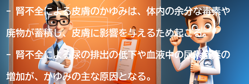 なぜ腎不全が皮膚のかゆみを引き起こすのか？の要点まとめ