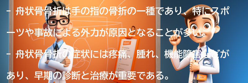 舟状骨骨折とは何ですか？の要点まとめ