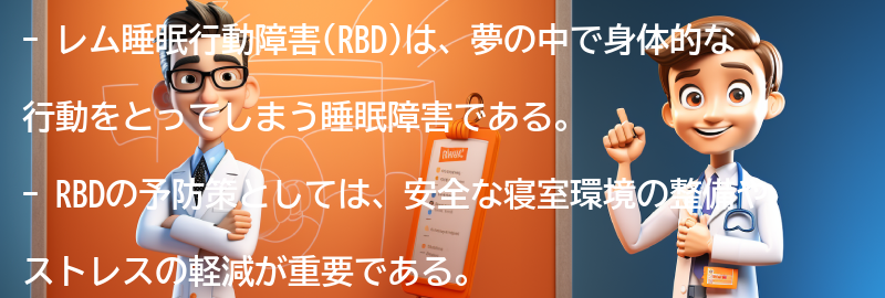 RBDの予防策と注意点の要点まとめ