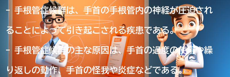 手根管症候群とは何ですか？の要点まとめ