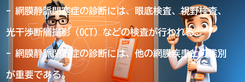 網膜静脈閉塞症の診断方法とは？の要点まとめ