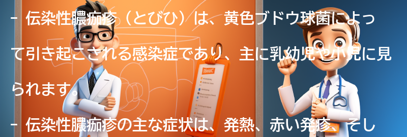 伝染性膿痂疹の症状：なぜ膿が出るのですか？の要点まとめ