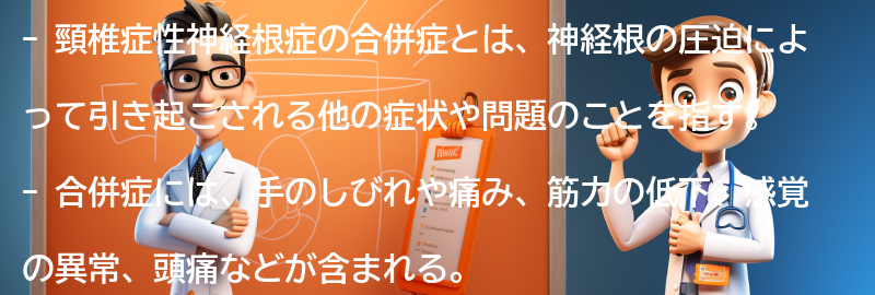 頸椎症性神経根症の合併症と注意点の要点まとめ