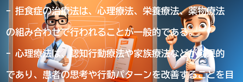 拒食症の治療法とサポートの要点まとめ