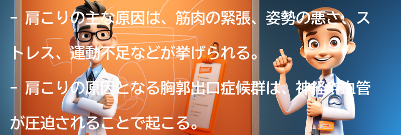 肩こりの原因とは？の要点まとめ