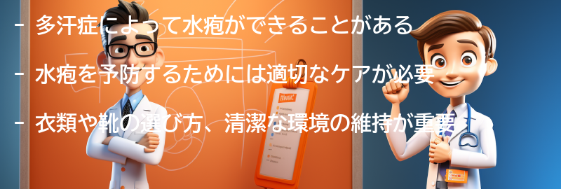 水疱を予防するための対策方法の要点まとめ