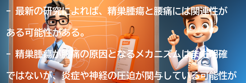 精巣腫瘍と腰痛の関連性についての最新研究の要点まとめ