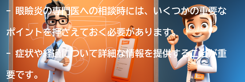 眼瞼炎の専門医への相談時に知っておくべきことの要点まとめ