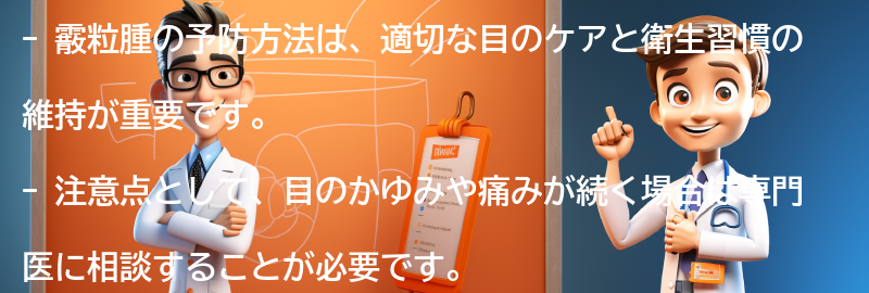 霰粒腫の予防方法と注意点の要点まとめ