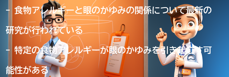 食物アレルギーと眼のかゆみに関する最新の研究とトレンドの要点まとめ