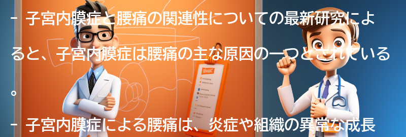 子宮内膜症と腰痛の関連性についての最新研究の要点まとめ