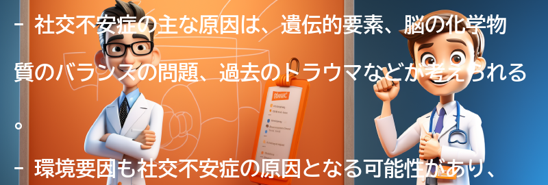 社交不安症の主な原因とは？の要点まとめ