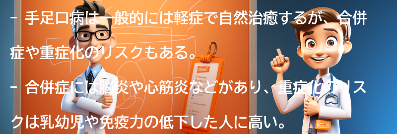 手足口病の合併症と重症化のリスクの要点まとめ