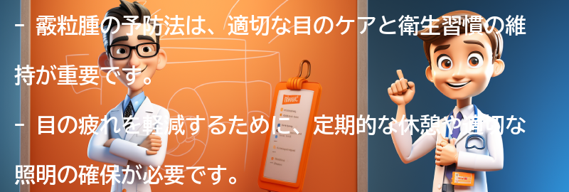 霰粒腫の予防法の要点まとめ