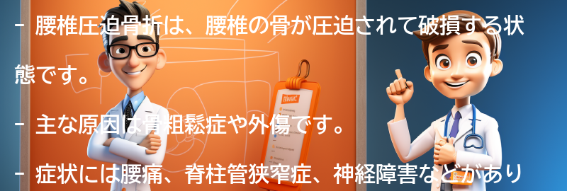 腰椎圧迫骨折とは何ですか？の要点まとめ