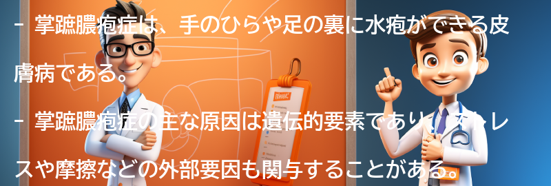 掌蹠膿疱症に関するよくある質問と回答の要点まとめ