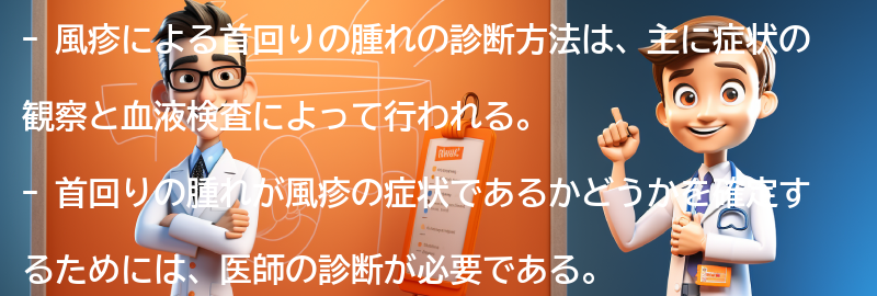 風疹による首回りの腫れの診断方法の要点まとめ