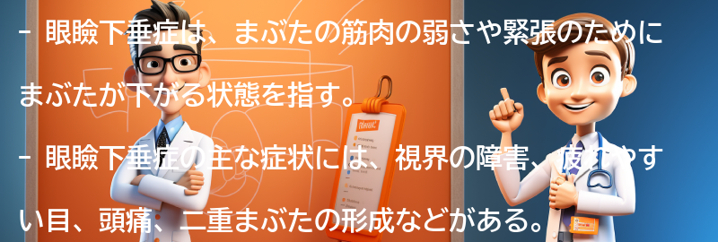 眼瞼下垂症とは何か？の要点まとめ